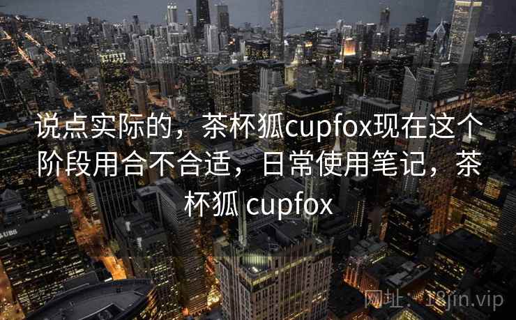 说点实际的，茶杯狐cupfox现在这个阶段用合不合适，日常使用笔记，茶杯狐 cupfox