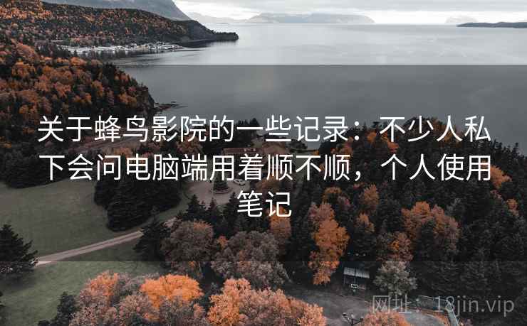 关于蜂鸟影院的一些记录：不少人私下会问电脑端用着顺不顺，个人使用笔记