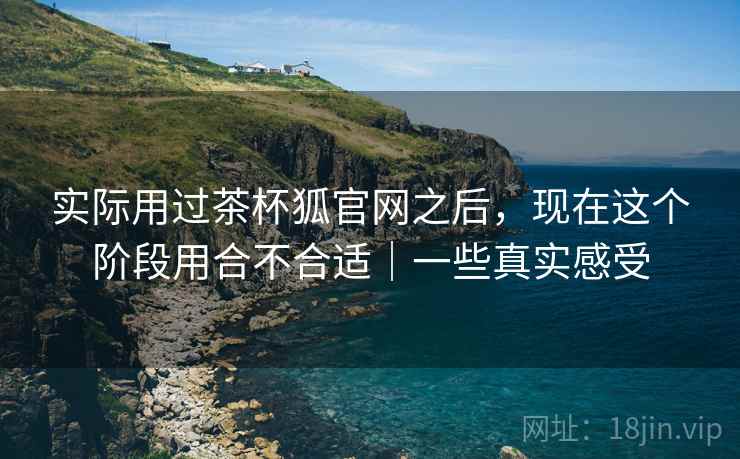实际用过茶杯狐官网之后,现在这个阶段用合不合适|一些真实感受 实际用过茶杯狐官网之后,现在这个阶段用合不合适|一些真实感受
